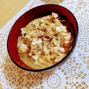 ヘルシー鶏ささみと野菜の中華風食べるスープ